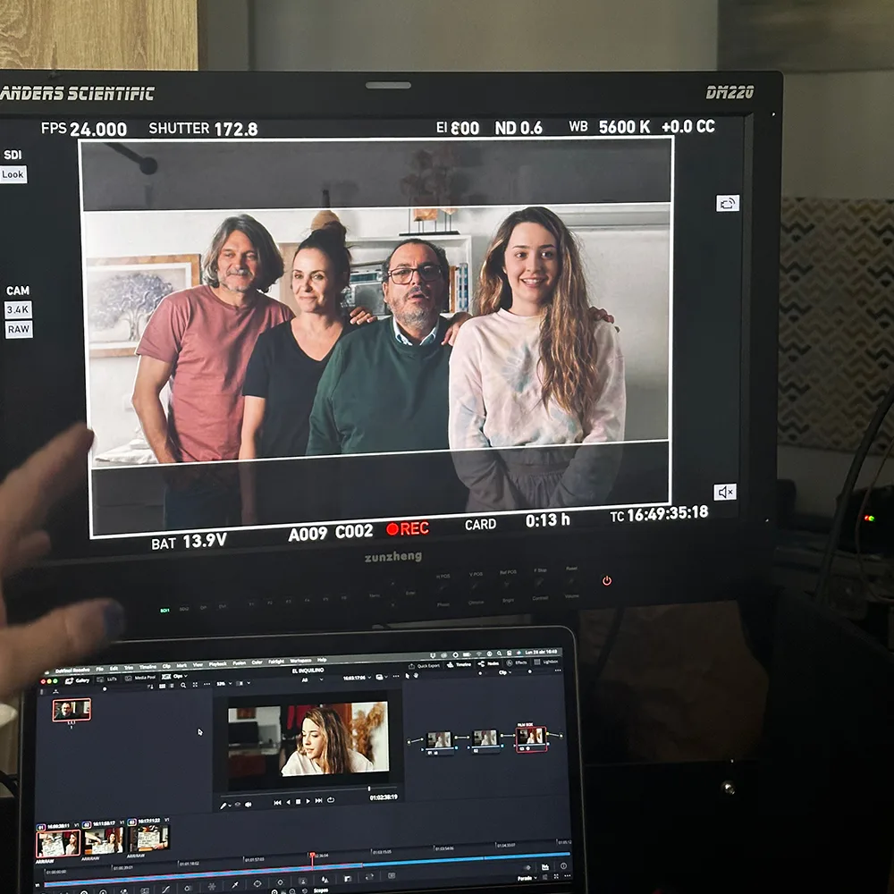 Rodaje de Inquilinos durante el apagón en Archidona – Muy al Sur Films.